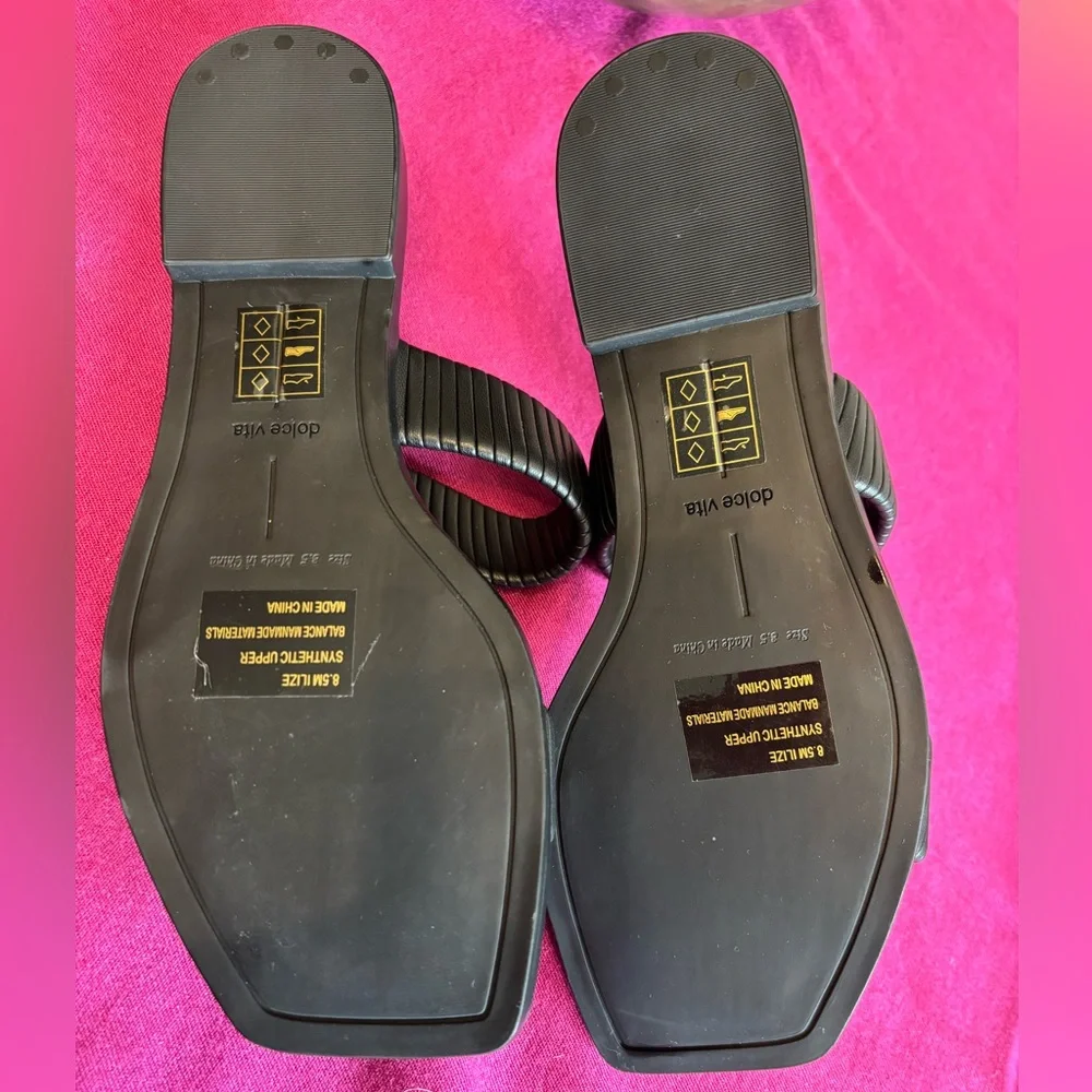 Dolce Vita Women's Black Sandals NWOT Size 8.5 - Picture 4 of 4